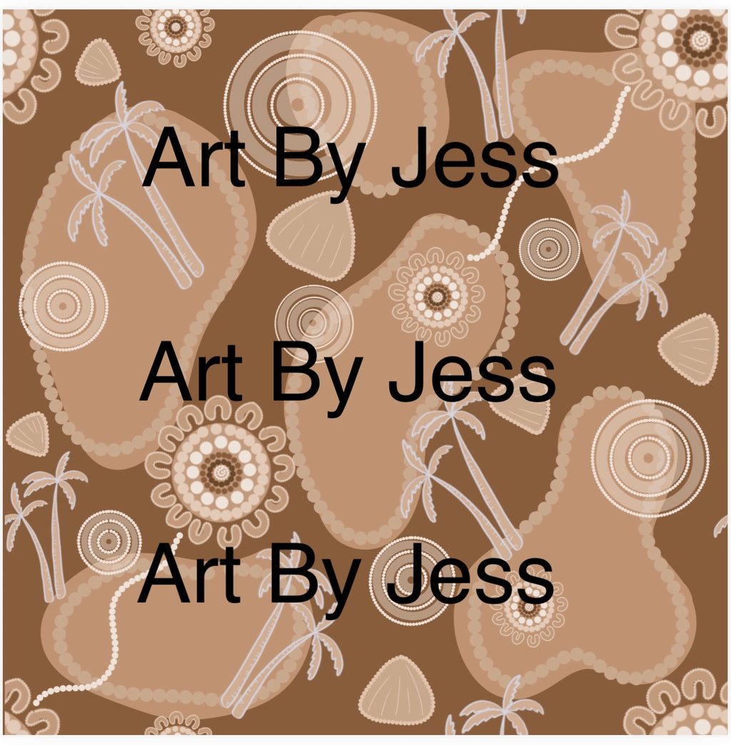 Digital design - Brown beach