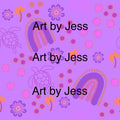 Digital design ￼- purple turtles